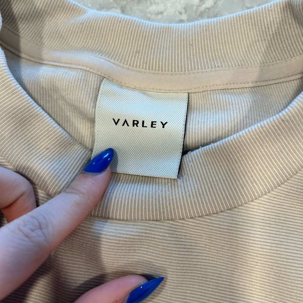 Varley Soft Ribbed Cream Sweater - Picture 2 of 5